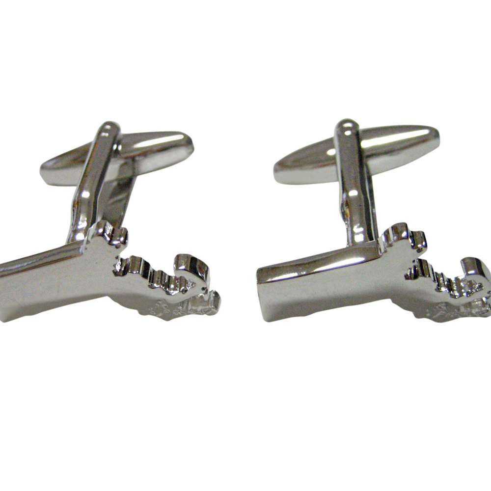 Massachusetts State Map Shape Cufflinks - image 1